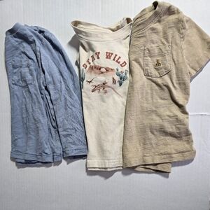 GAP Kids 'Stay Wild' Tee Set - Blue, Cream, Tan